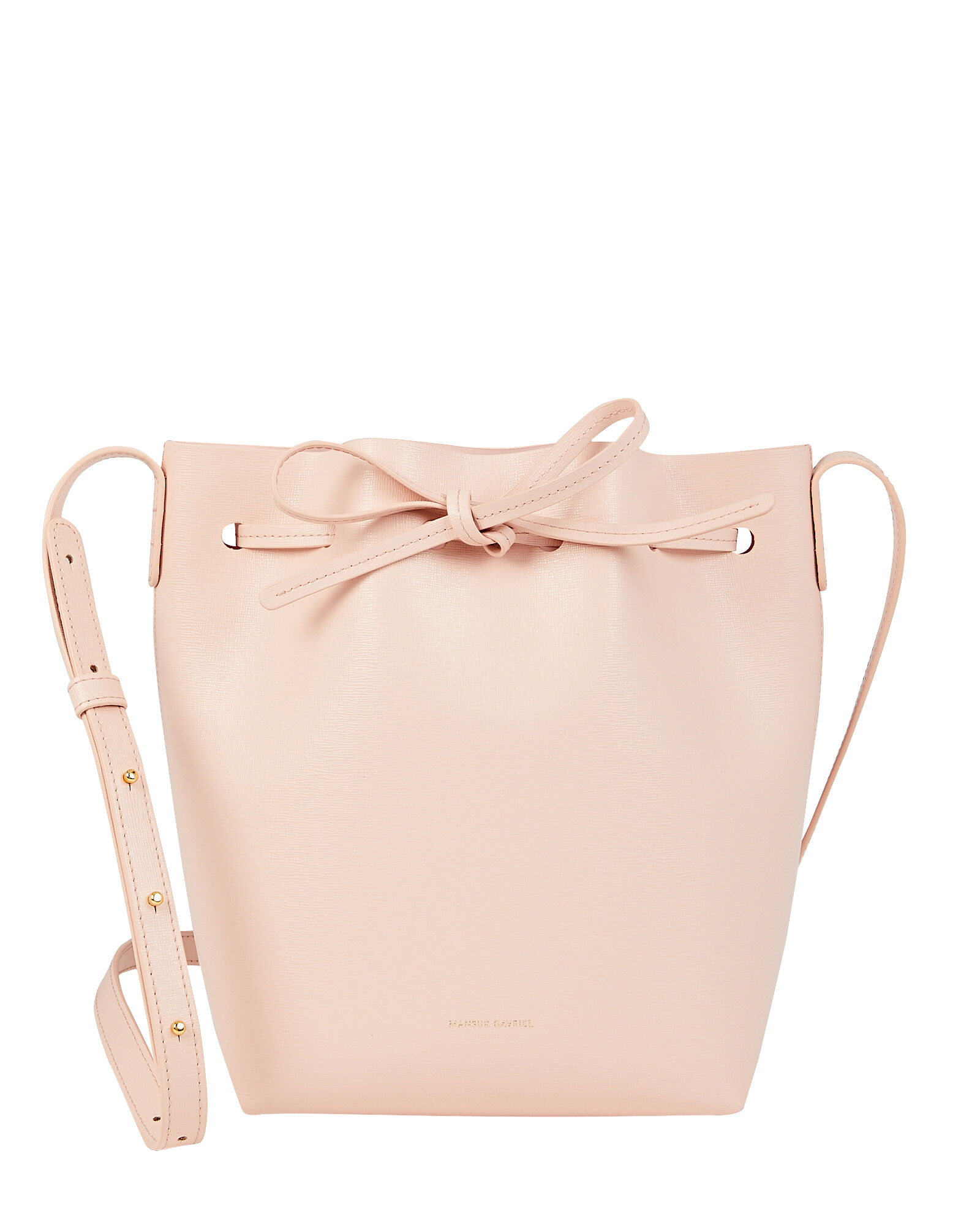 Inspired by their signature bucket bag, this mini version from Mansur Gavriel is great for the essentials.